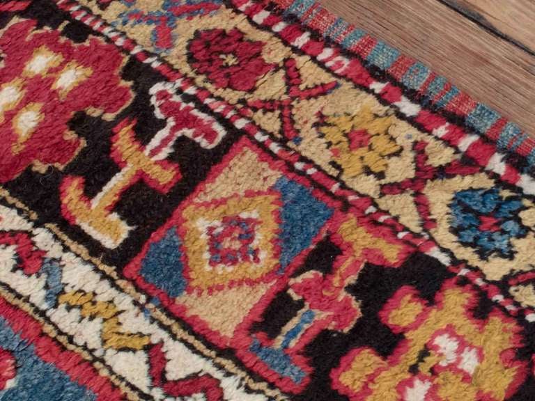 Hand-Knotted Antique West Anatolian Long Rug For Sale