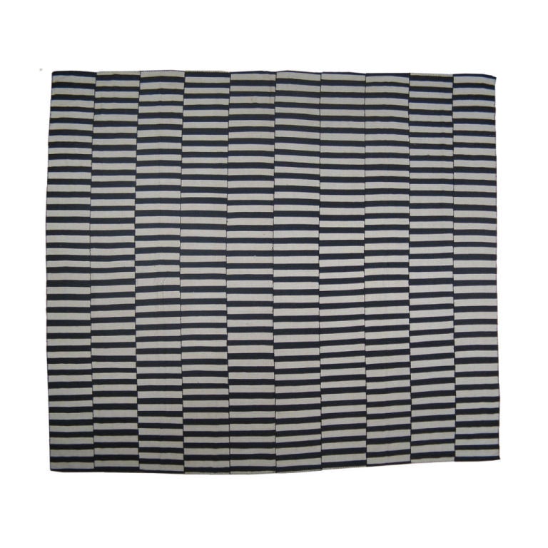 B&W Striped Kilim