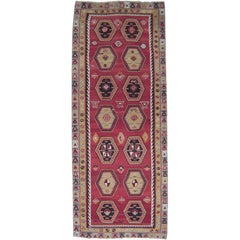 Used Sharkisla Kilim Wide Runner Rug