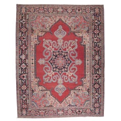 Antique Oversize Serapi Carpet