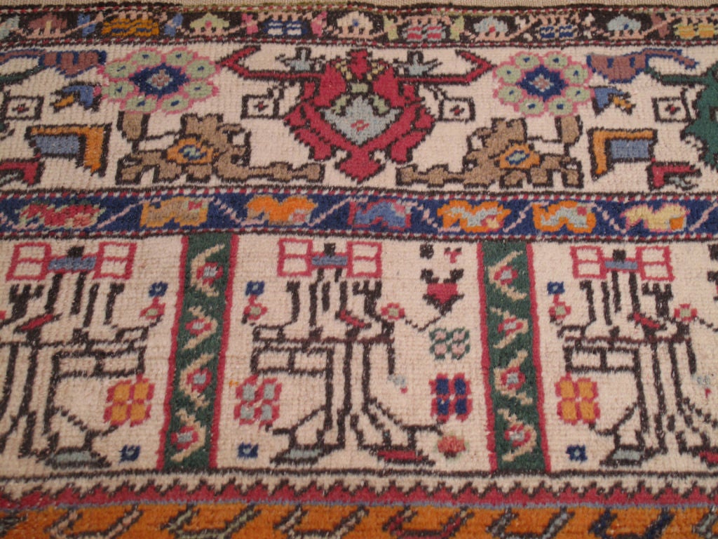 Wool Ghiordes Prayer Rug For Sale