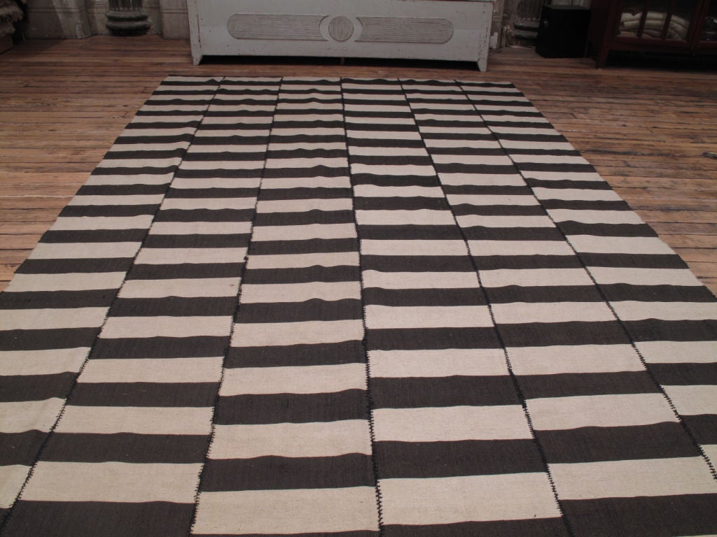 striped kilim rug