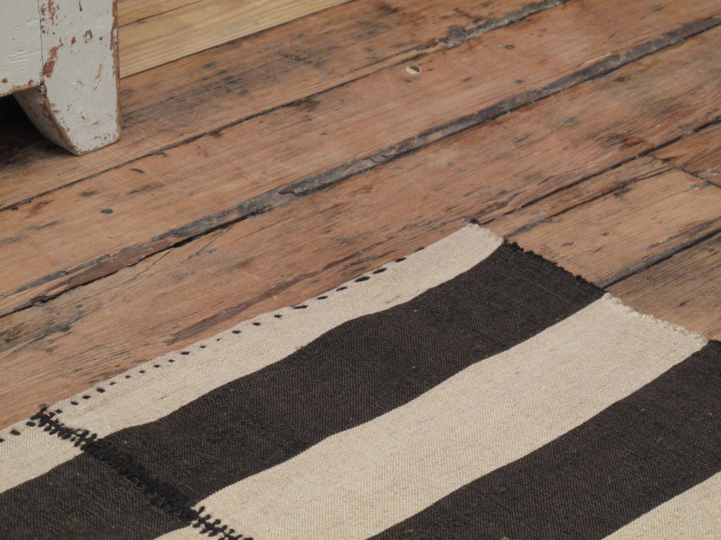 20th Century Striped Kilim