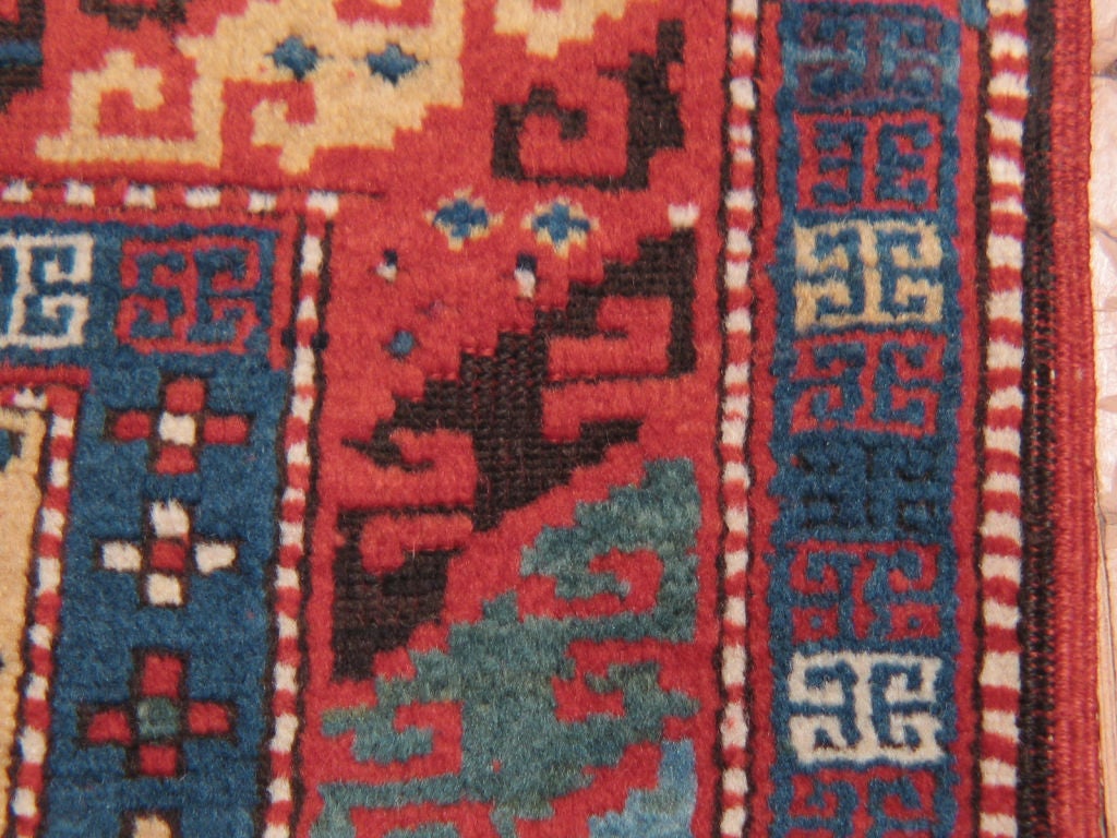 Wool Antique Caucasian Prayer Rug