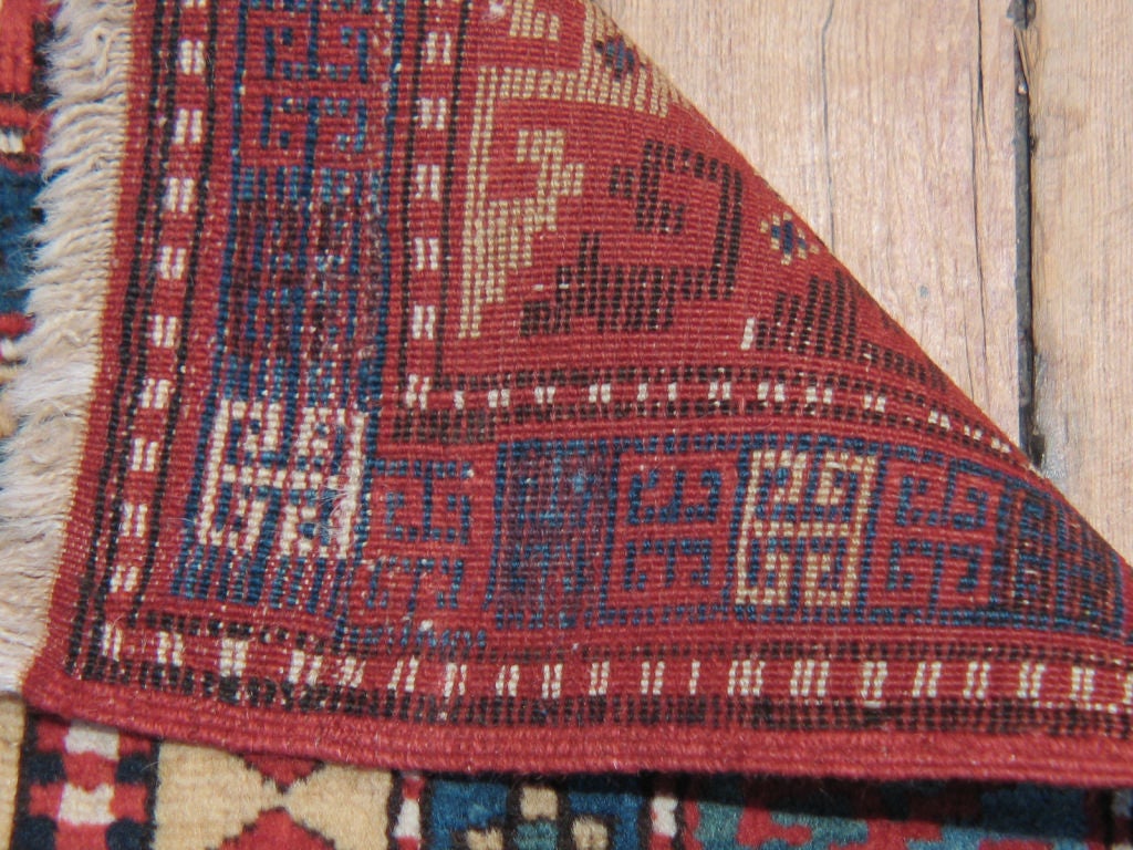 Antique Caucasian Prayer Rug 1