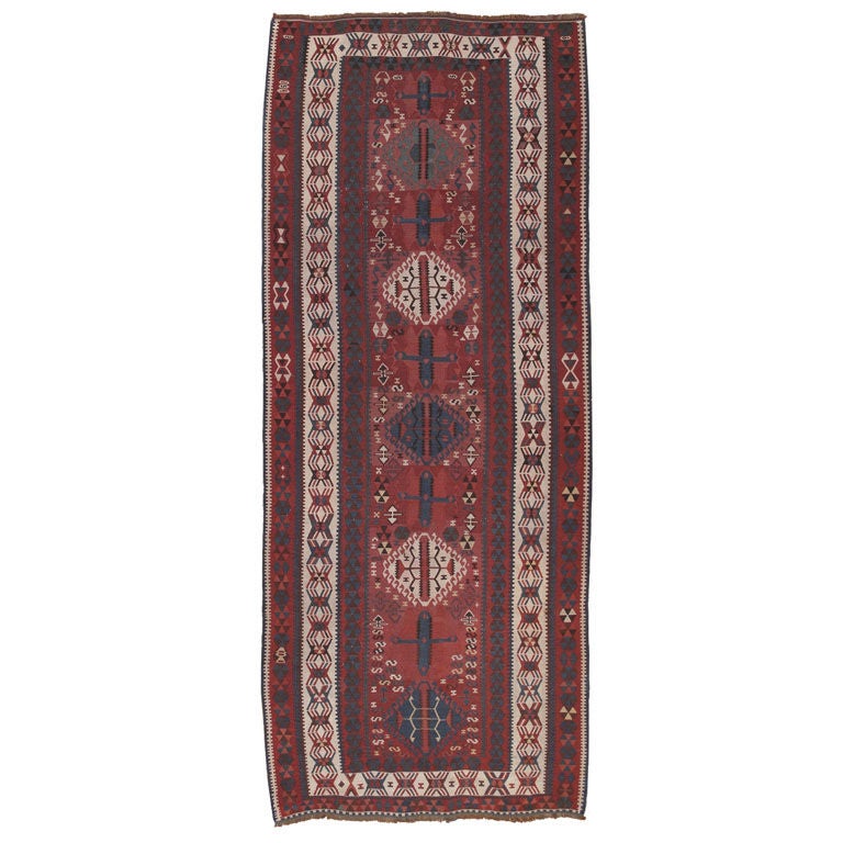 Antique Kagizman Kilim Rug