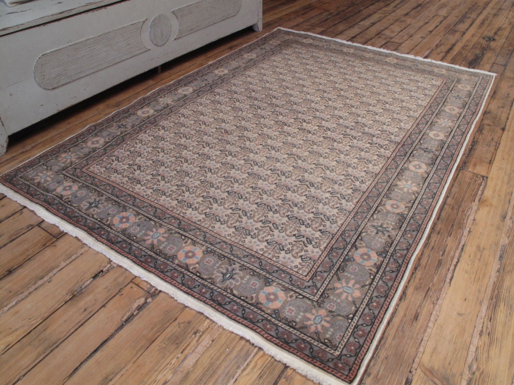 Kayseri rug. A vintage Turkish rug with a classically inspired design and soft color palette.