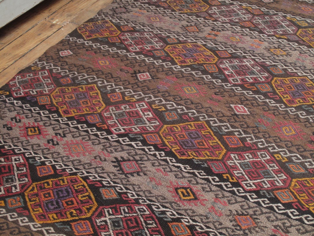 Kars Kilim Runner Rug In Good Condition For Sale In New York, NY