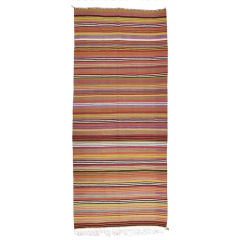 Striped Kilim Wide Runner