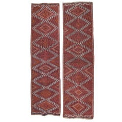 Vintage Pair of Khoy Kilim Runners