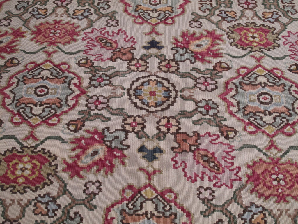 Large Bulgarian Kilim Rug In Good Condition In New York, NY