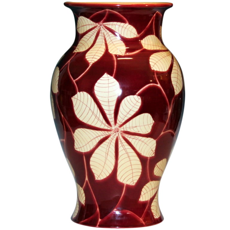 Large Vintage Italian Pottery Vase For Wannamaker S For Sale At