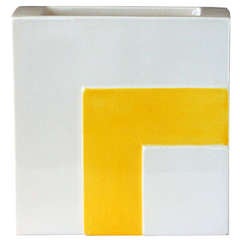 Japanese Art Deco Square Vase