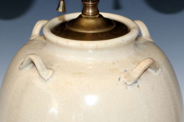 Japanese Storage Jar Lamp For Sale 3