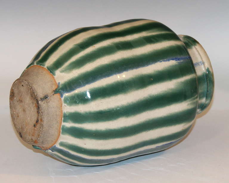 Arts and Crafts Antique Japanese Shigaraki Art Pottery Tsubo Jar Vase