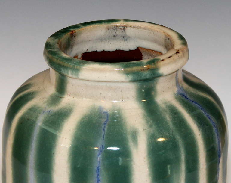 20th Century Antique Japanese Shigaraki Art Pottery Tsubo Jar Vase