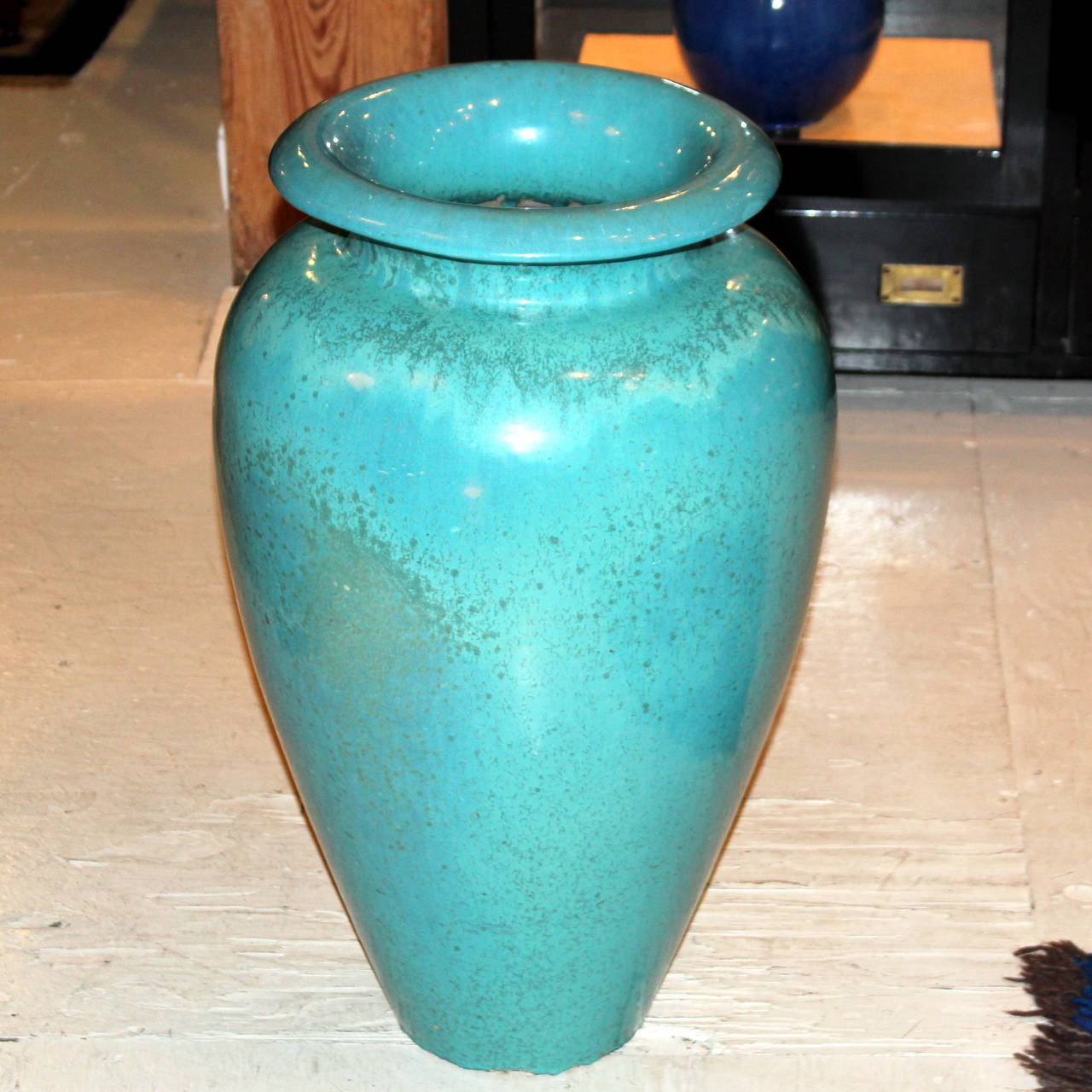 Large Vintage Gladding McBean Oil Jar Pottery Garden Urn Vase at 1stdibs