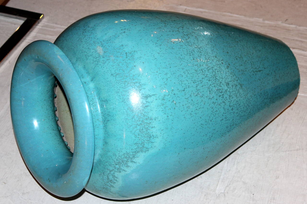 Large Vintage Gladding McBean Oil Jar Pottery Garden Urn Vase at 1stdibs