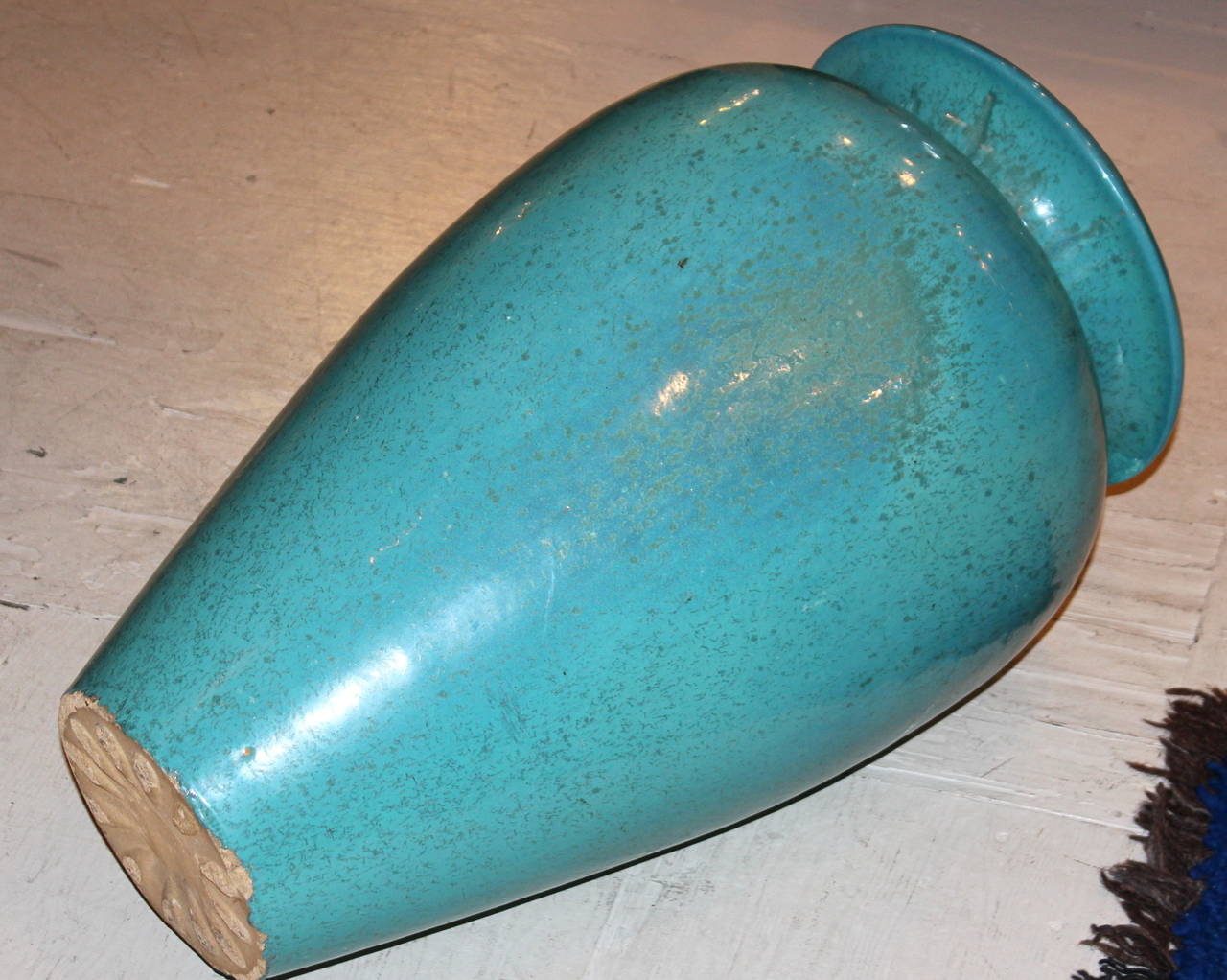 Large Vintage Gladding McBean Oil Jar Pottery Garden Urn Vase at 1stdibs