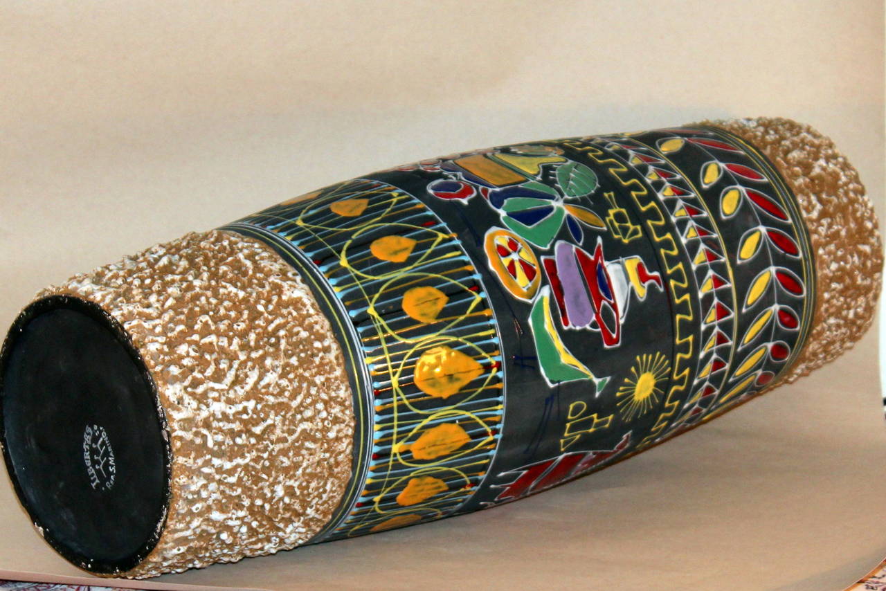 Mid-20th Century Huge 1960s San Marino Italian Art Pottery Raymor Vase 22
