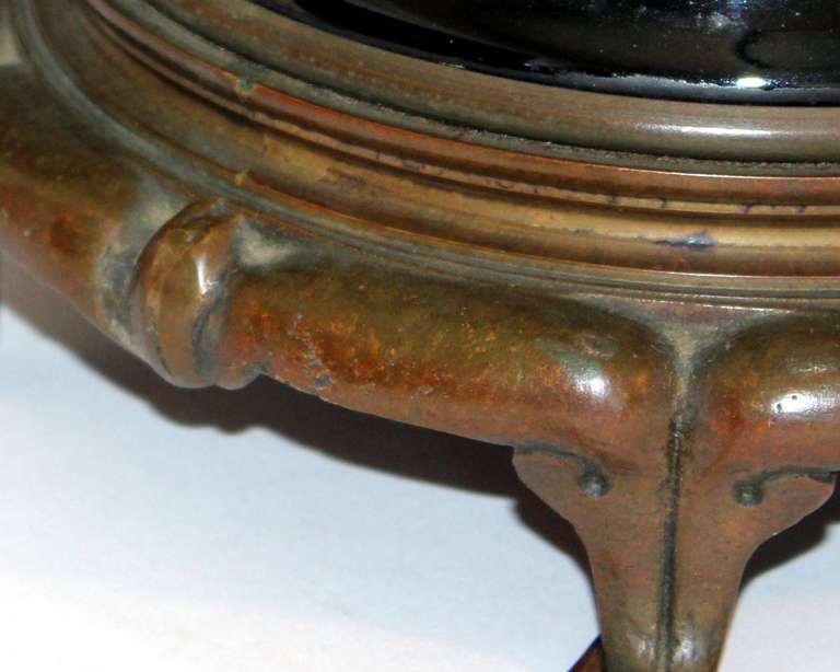 Antique Chinese Porcelain Mirror Black Baluster Vase Lamp 4