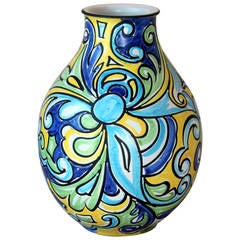 Vintage 1960s Cheerful Alvino Bagni for Raymor Italian Art Pottery Vase