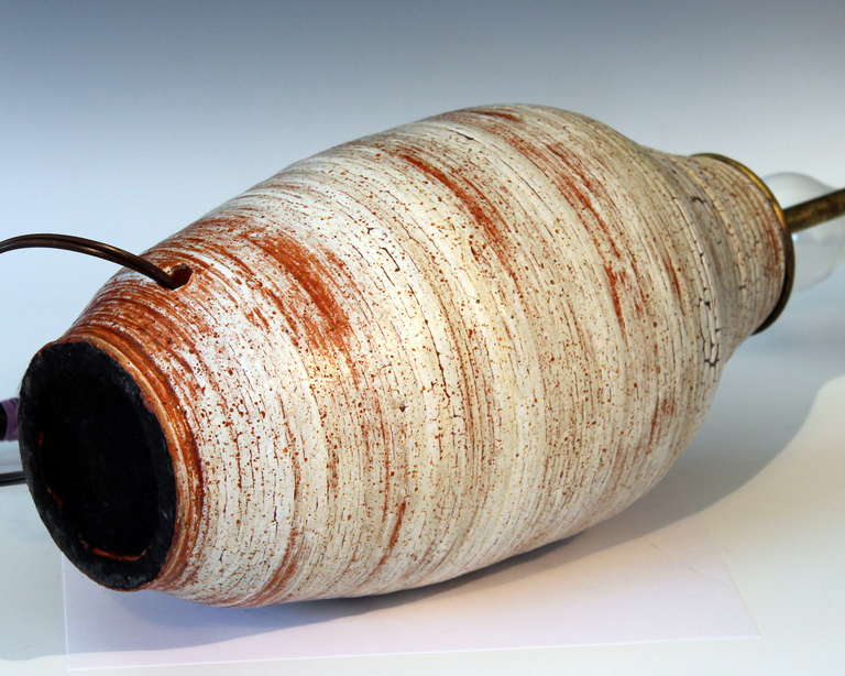 Atomic Age Studio Pottery Lamp 1
