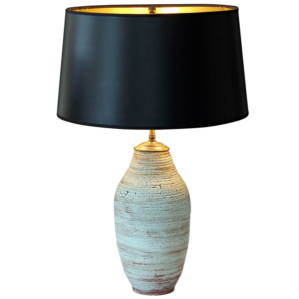 Atomic Age Studio Pottery Lamp