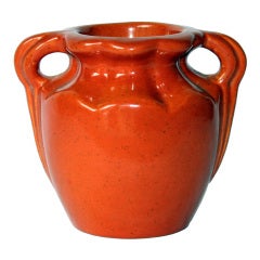 Vintage Camark Vase in Chrome Orange Glaze