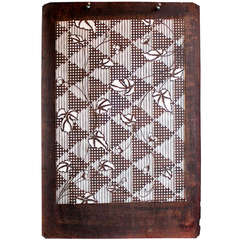 Antique pochoir japonais Kimono Katagami en tissu