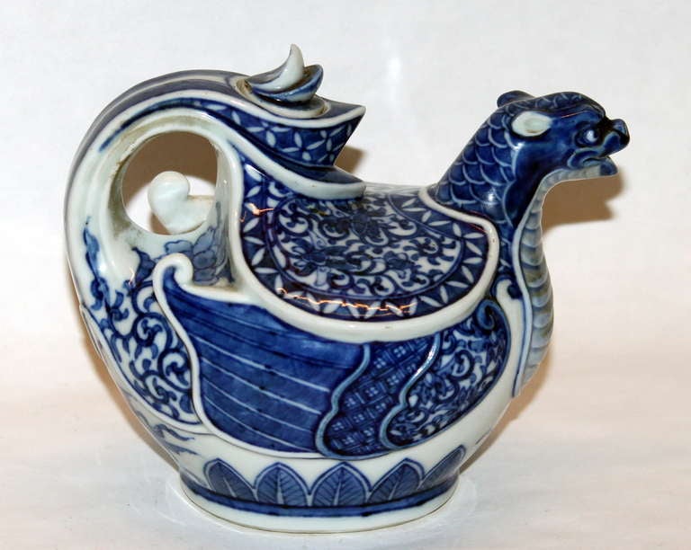 Makuzu Kozan Antique Japanese Studio Porcelain Ewer