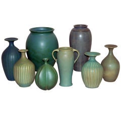 Matt Glaze Studio Vases by Eric Darrow
