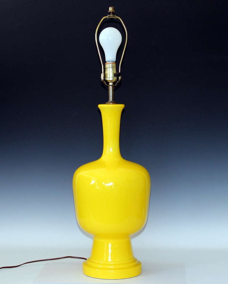 vintage pottery lamps