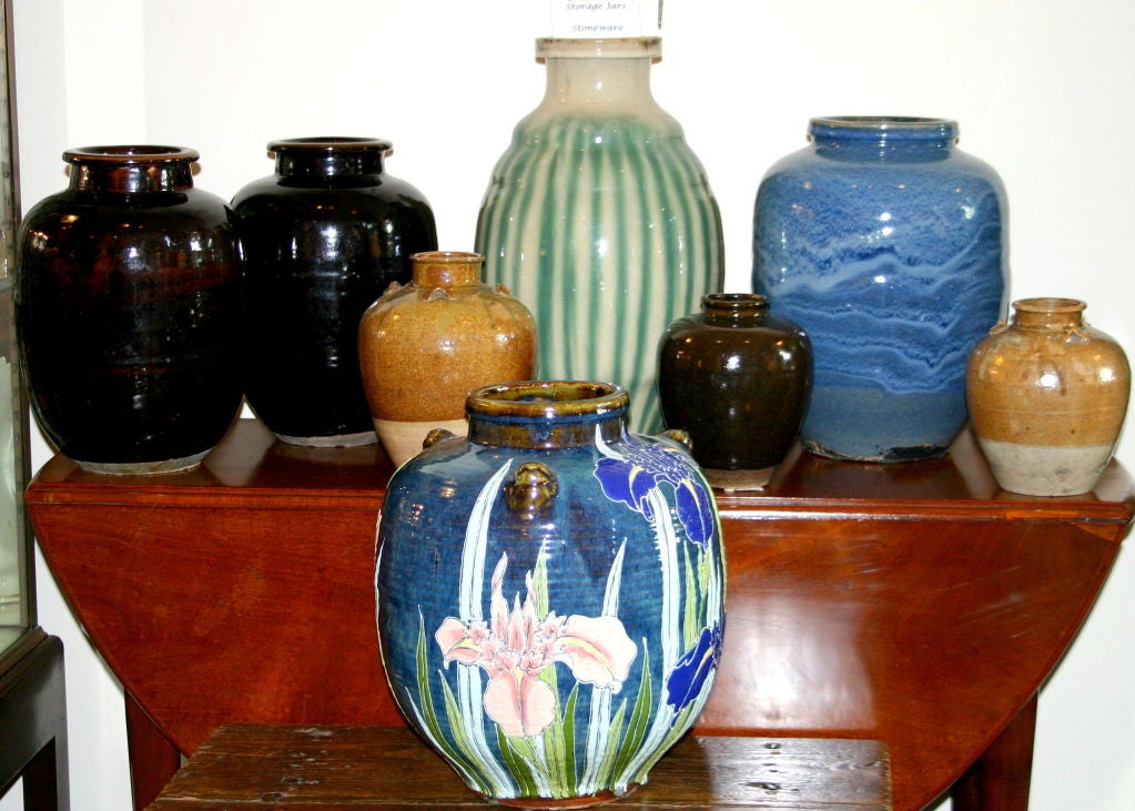 Shigaraki Jar/Vase with Irises 2