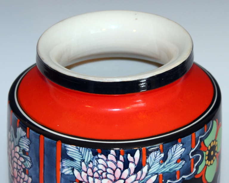 Vintage Kinkozan Japanese Art Deco Vase at 1stdibs