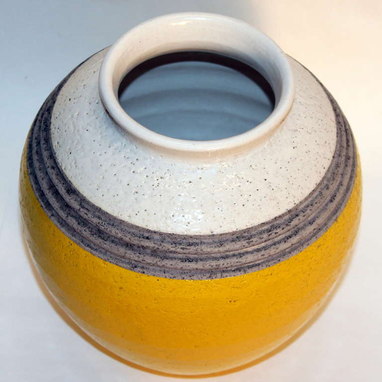 Vintage Bitossi Atomic Yellow Vase 1