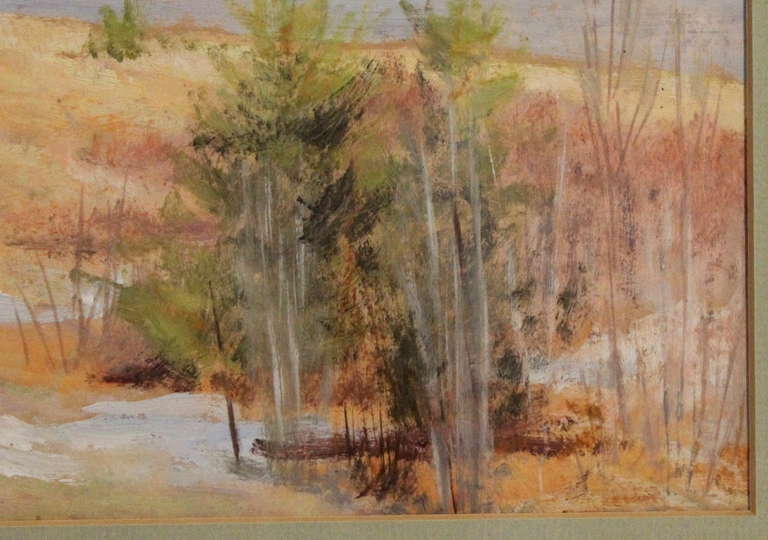 Gouache on Paper Landscape Painting For Sale 2