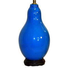Boch Freres Turquoise Lamp