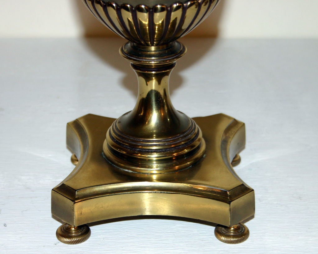 Pair Vintage Brass Stiffel Lamps In Excellent Condition In Wilton, CT
