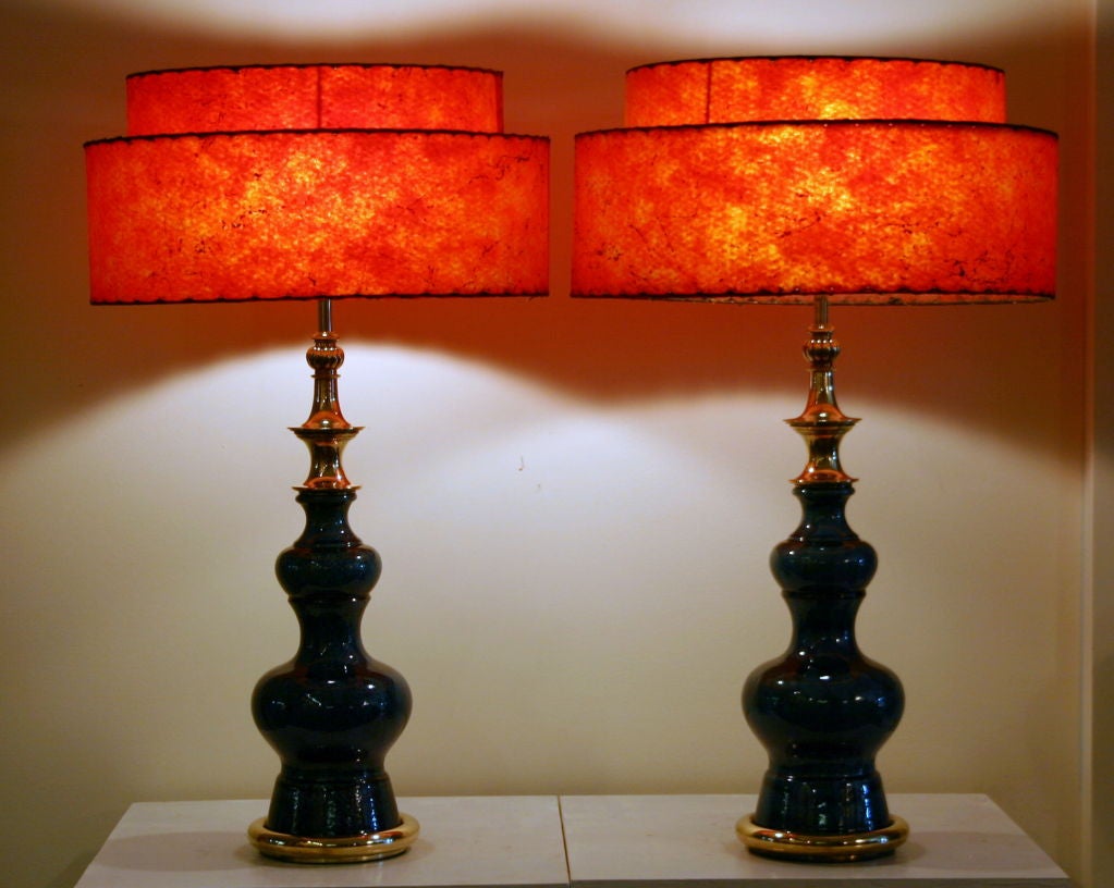 Pair of Vintage Stiffel Pottery Lamps 4