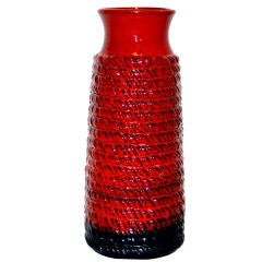 Huge Red West German Vase
