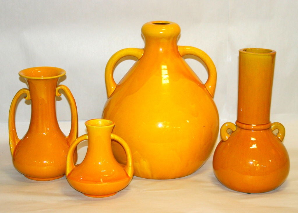 Large Yellow Majolica Burmantofts Vase For Sale 6