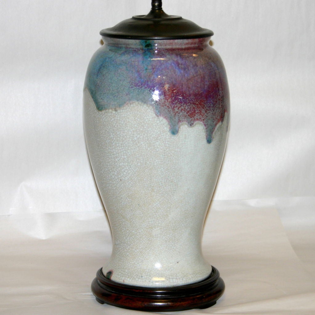 Japanese Flambe Lamp