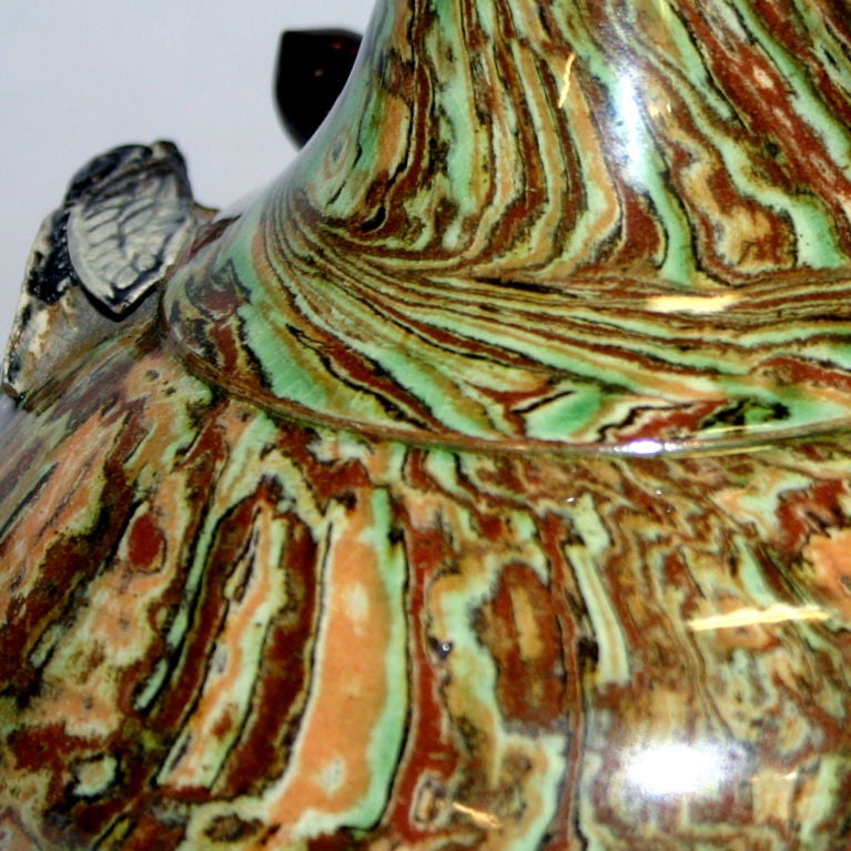 Pottery Apt Ware French Olive Oil Jug