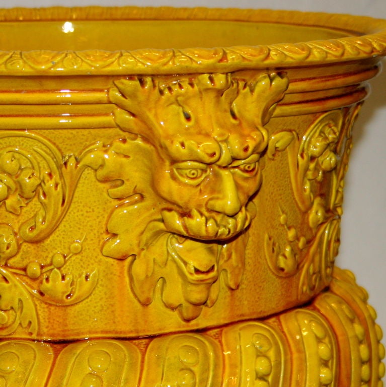 Large Burmantofts Majolica Jardiniere 5