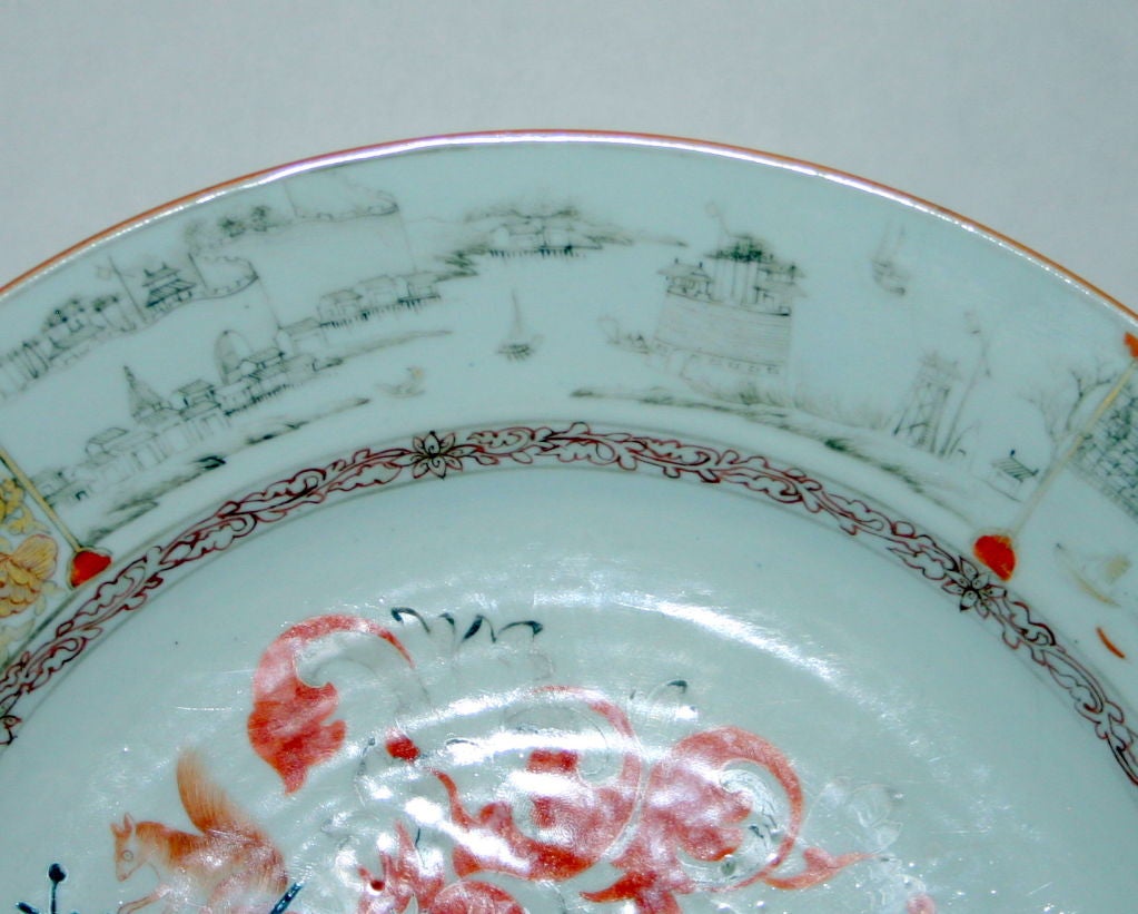 Chinese Export Armorial Charger from Lee of Coton Service 3
