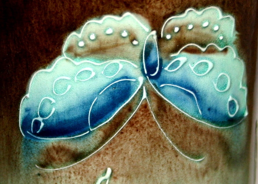 20th Century Pair Antique Kyoto Vases