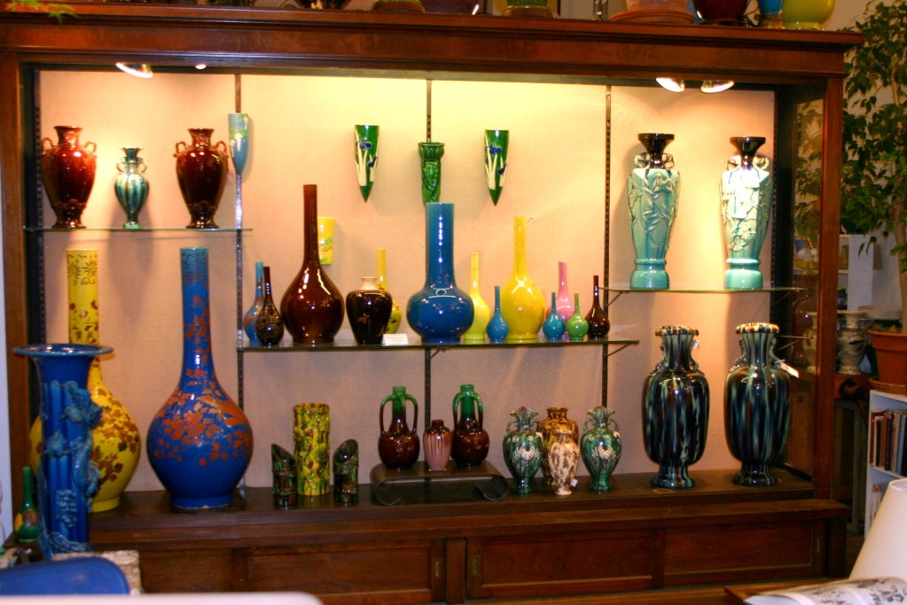 Pair Antique Kyoto Vases 1