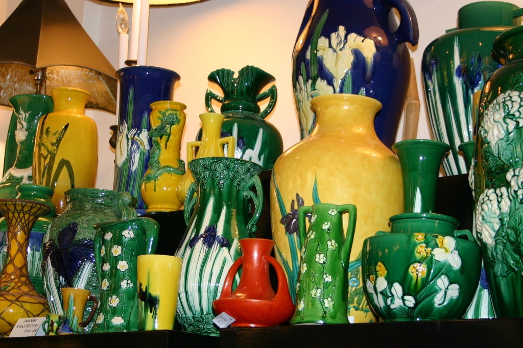 Pair Antique Kyoto Vases 2