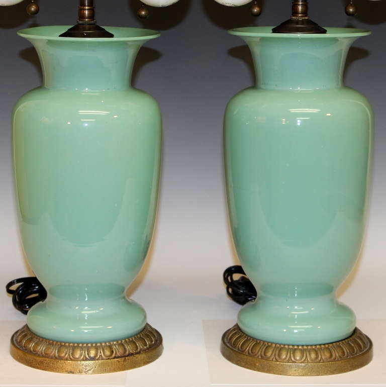 Pair of Paul Hanson Lamps In Excellent Condition For Sale In Wilton, CT